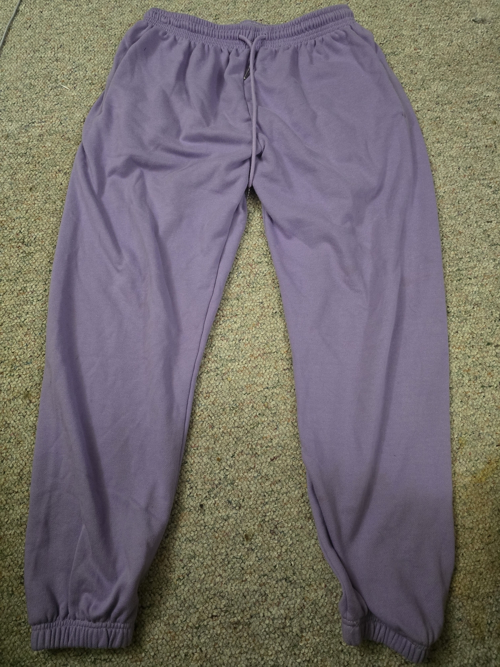 Lilac Purple Sweatpants - Cozy Elastic Waist Joggers